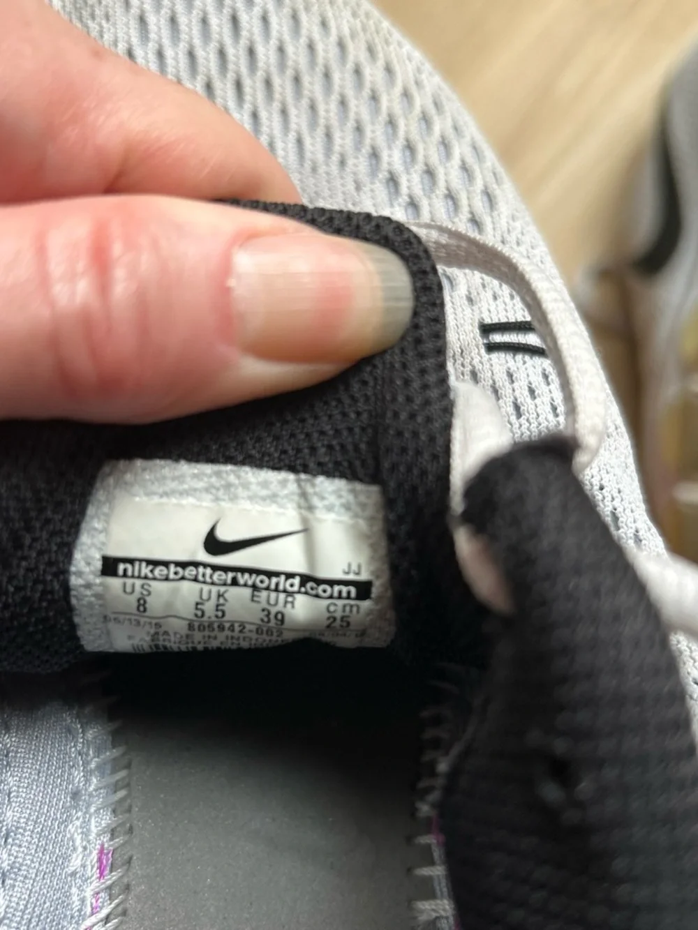 Nike Black and White Knit Training Sneakers